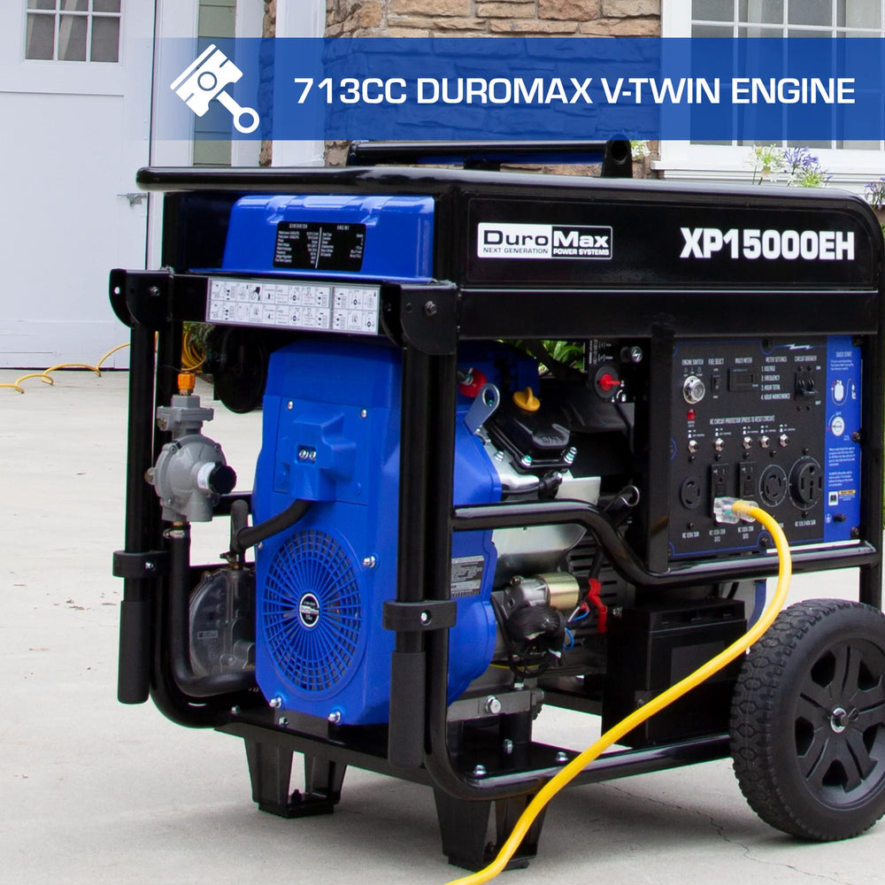 DuroMax XP15000EH Dual Fuel Portable Generator | 15,000 Watts
