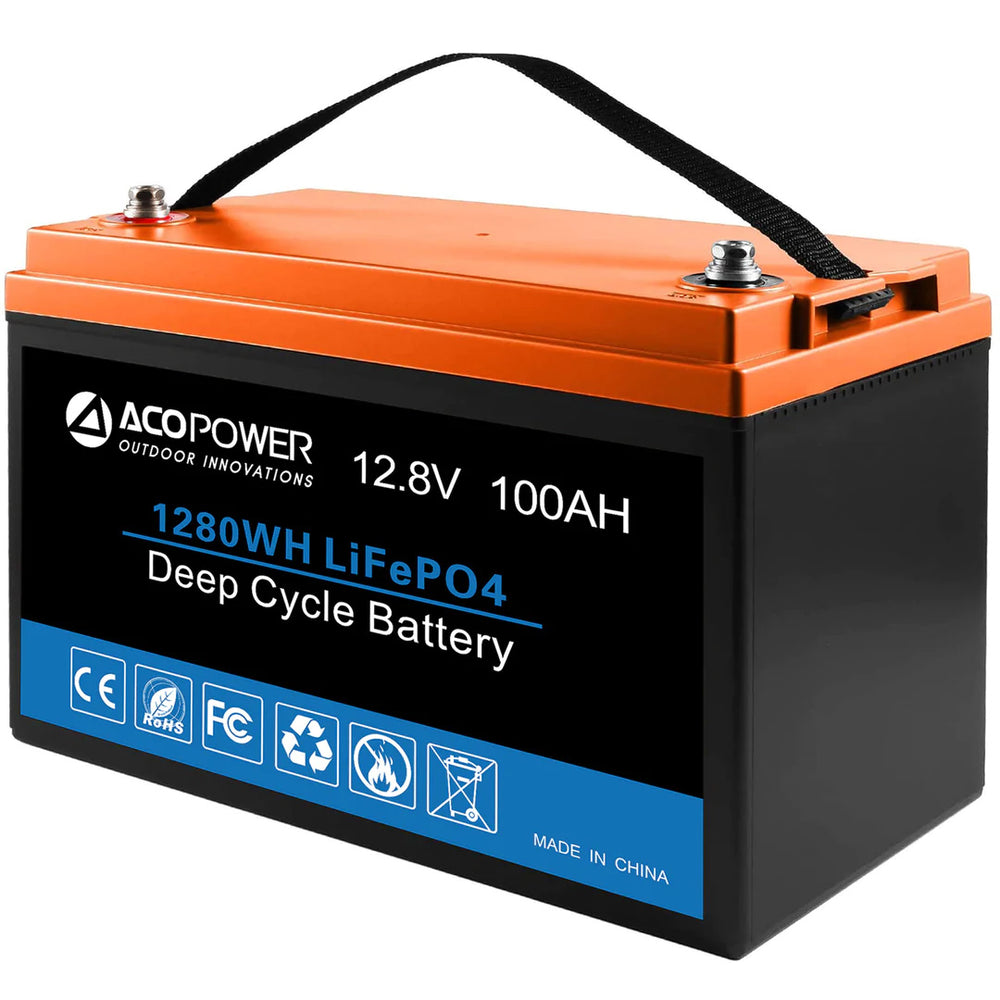 ACOPower 12 Volt 100A LiFePO4 Deep Cycle Lithium Battery