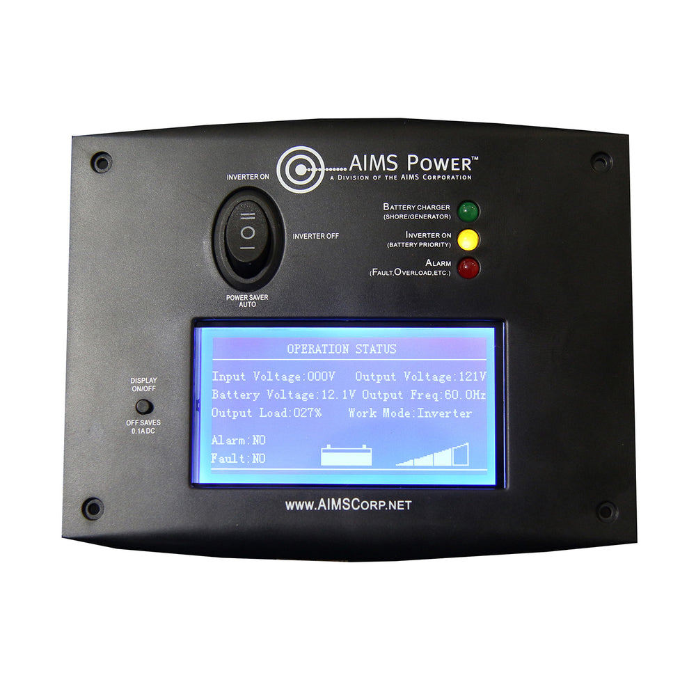 AIMS Power LCD Remote Panel for Pure Sine Inverter Chargers