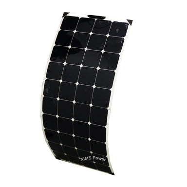 AIMS Power 130W Slim & Flexible Monocrystalline Solar Panel