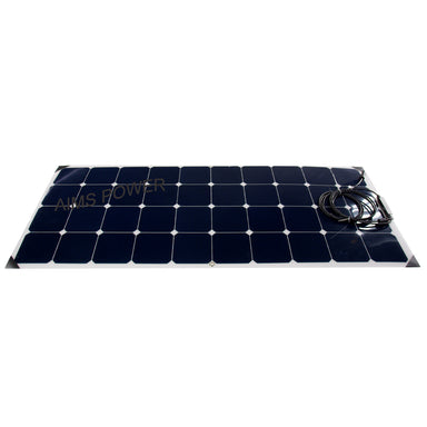 AIMS Power 130W Slim & Flexible Monocrystalline Solar Panel Laying Flat