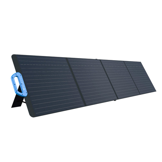 BLUETTI PV200 Foldable Solar Panel Front & Side View