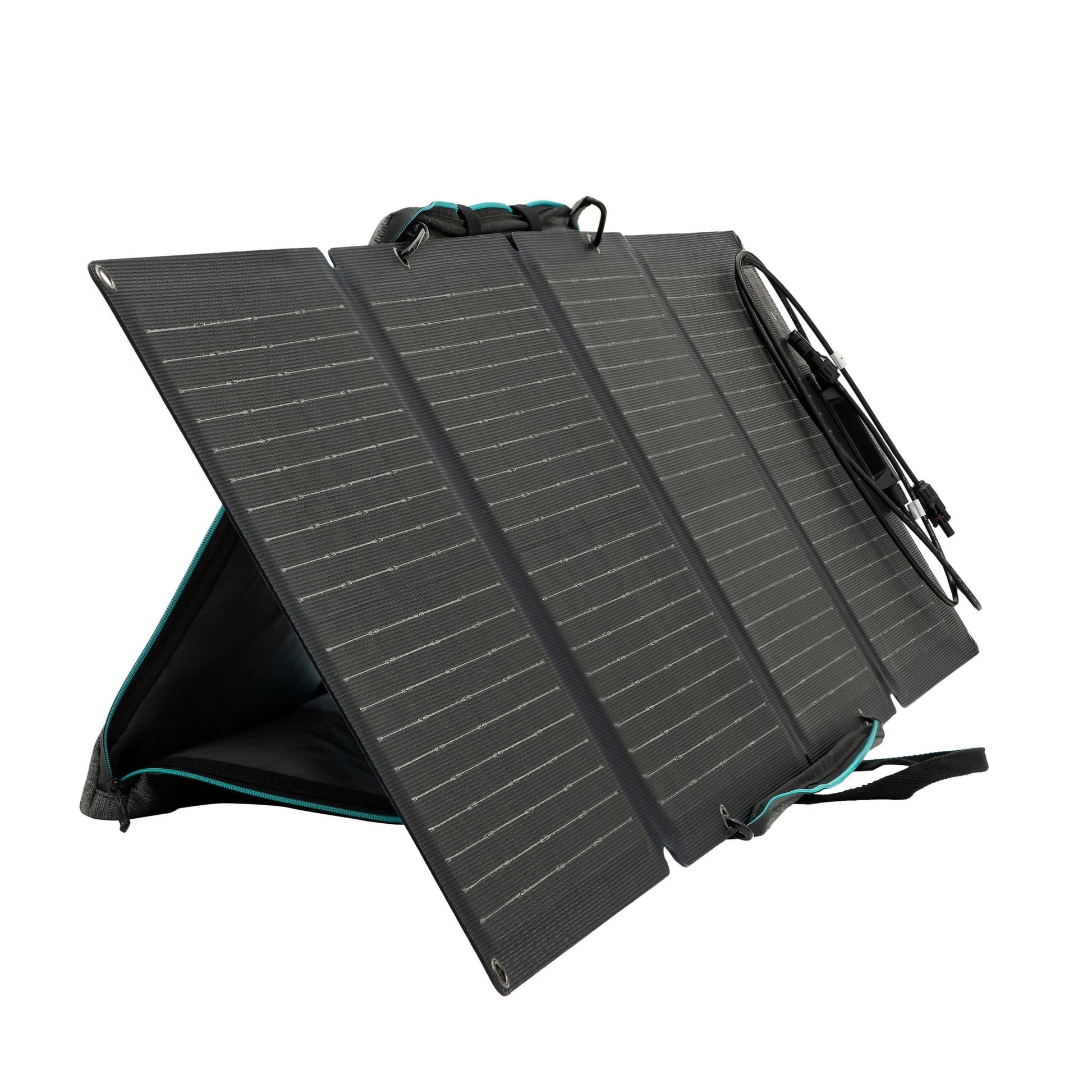 EcoFlow 110W Portable Solar Panel Side & Front View
