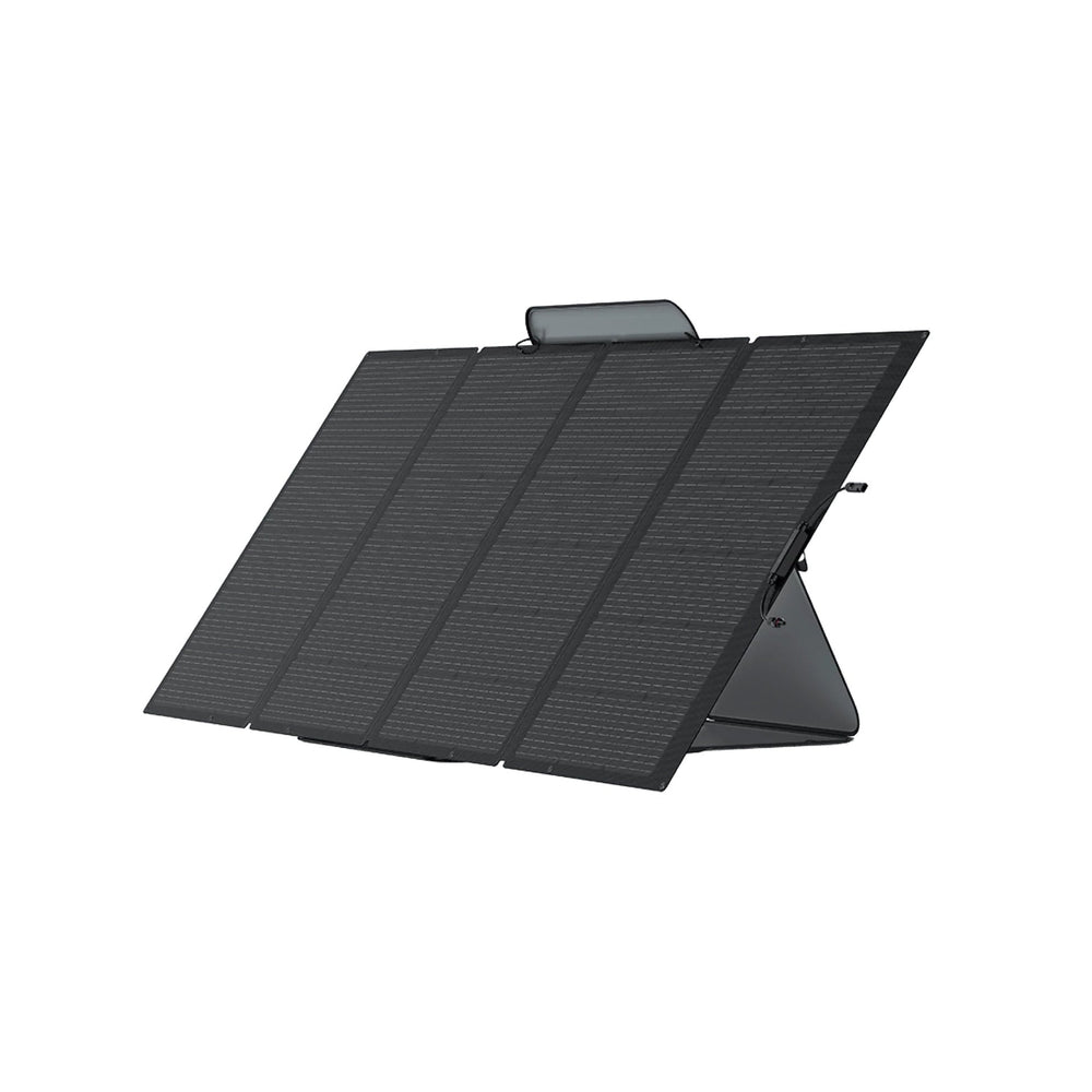 EcoFlow 400W Portable Solar Panel Front & Side View