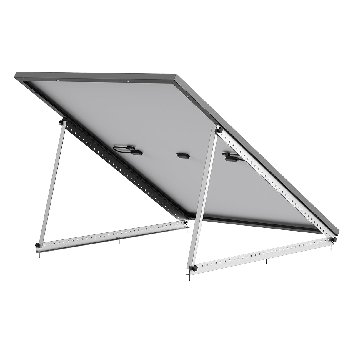 EcoFlow 400W Rigid Solar Panel Rear View At A 45-Degree Angle