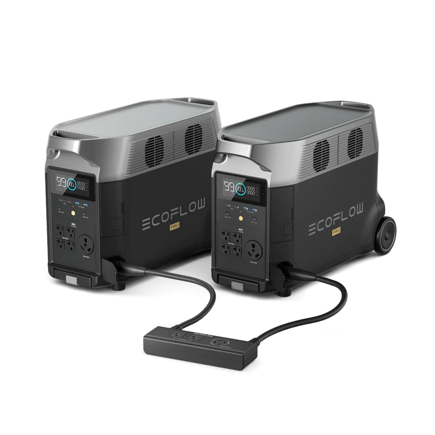 EcoFlow DELTA Pro Portable Power Station *2 + Double Voltage Hub