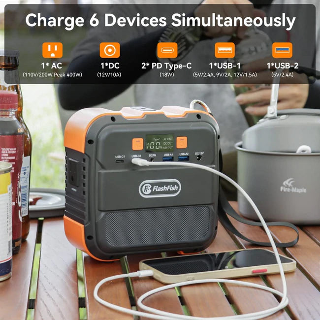 The Flashfish A101 Ca Charge 6 Devices Simultaneously