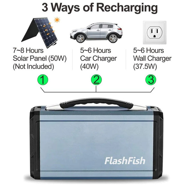Flashfish G300 Portable Solar Generator