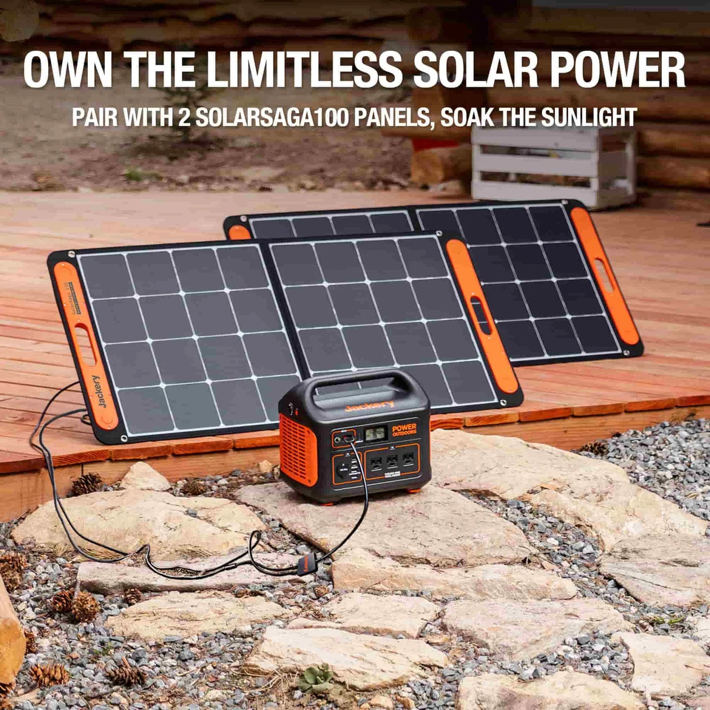 Pair 2 SolarSaga 100W Panels With the Jackery Explorer 1000 For Limitless Solar Power