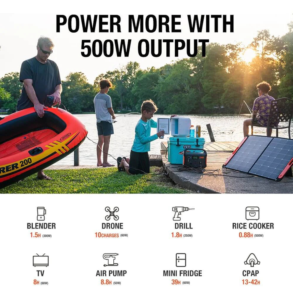 Jackery Solar Generator 550 - Power More With 500W Output