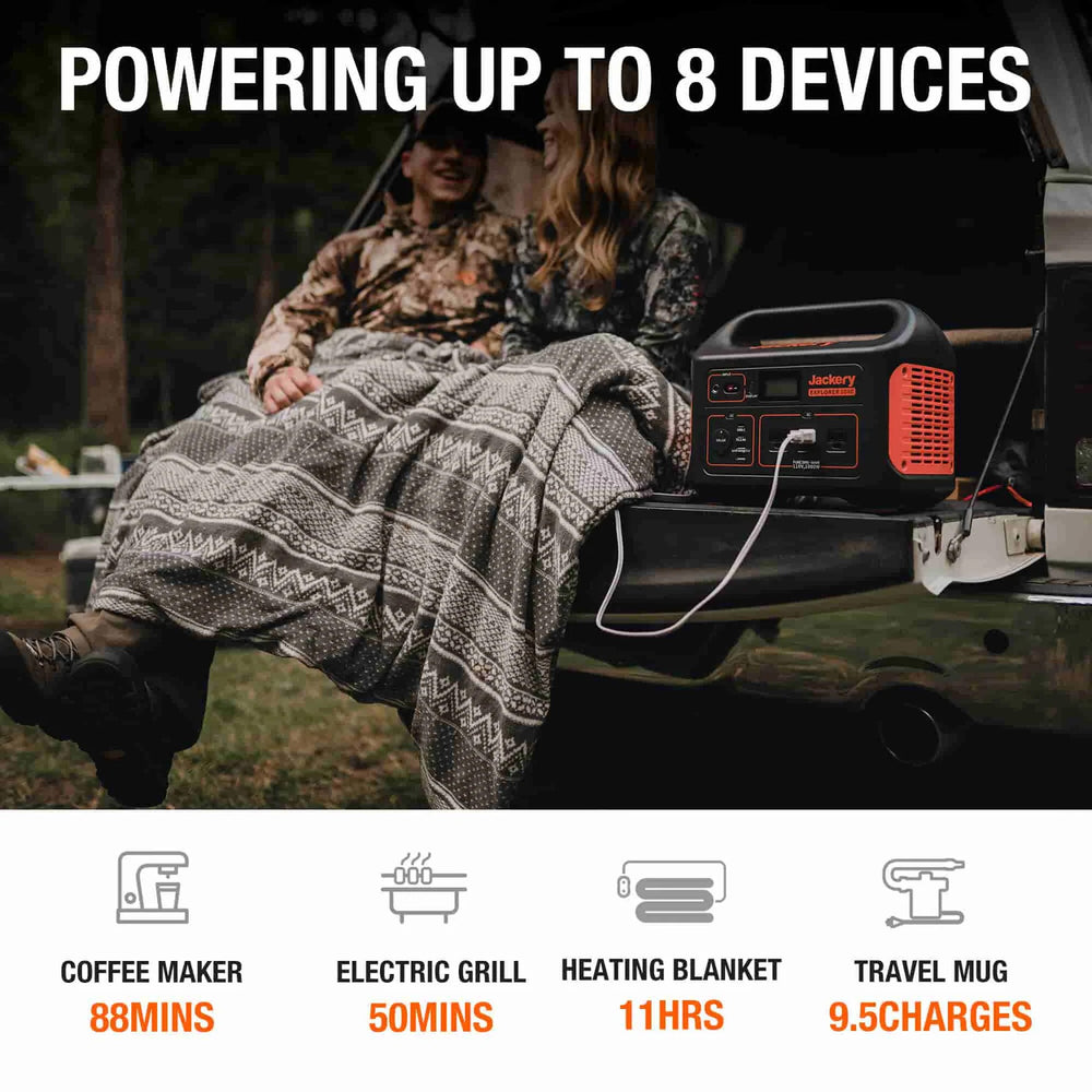 The Jackery 1000 Can Power Up to 8 Devices