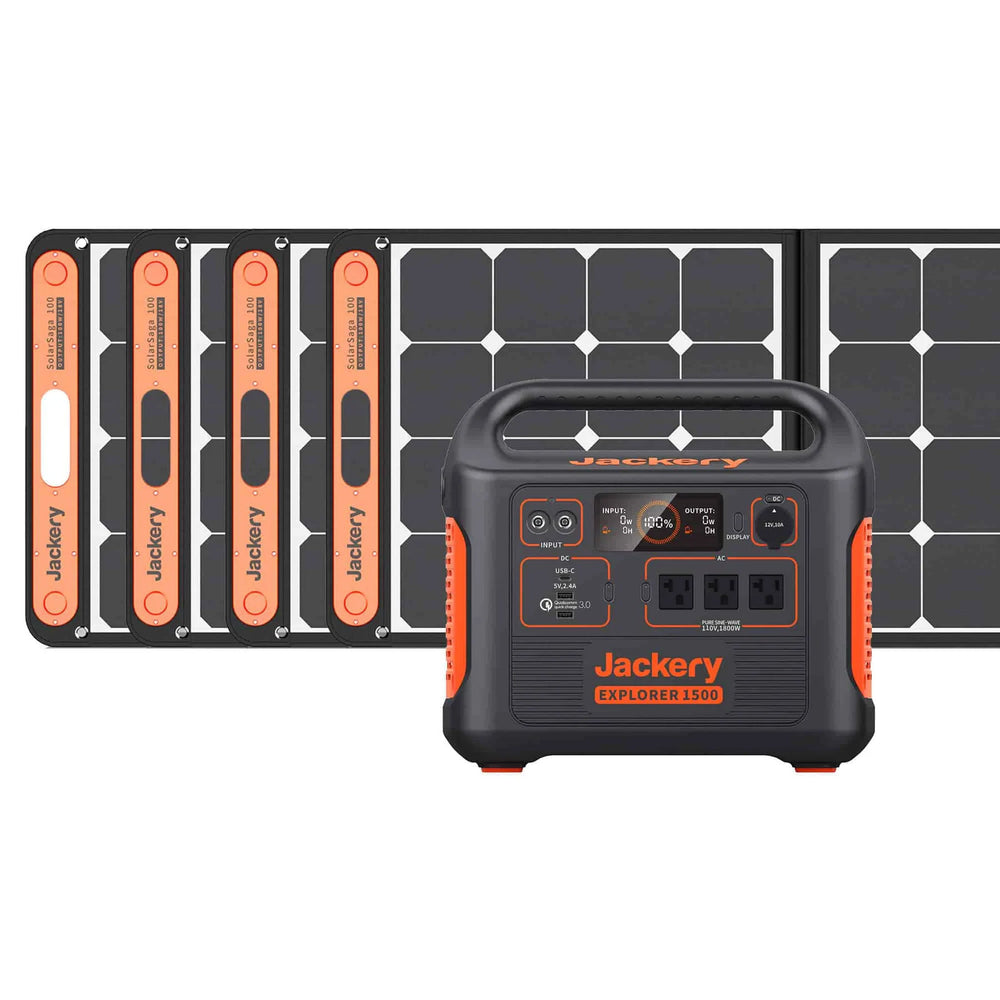 Jackery Solar Generator 1500 | Explorer 1500 + SolarSaga 100W