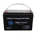 AIMS Power 12 Volt 100A Lithium Iron Phosphate Battery