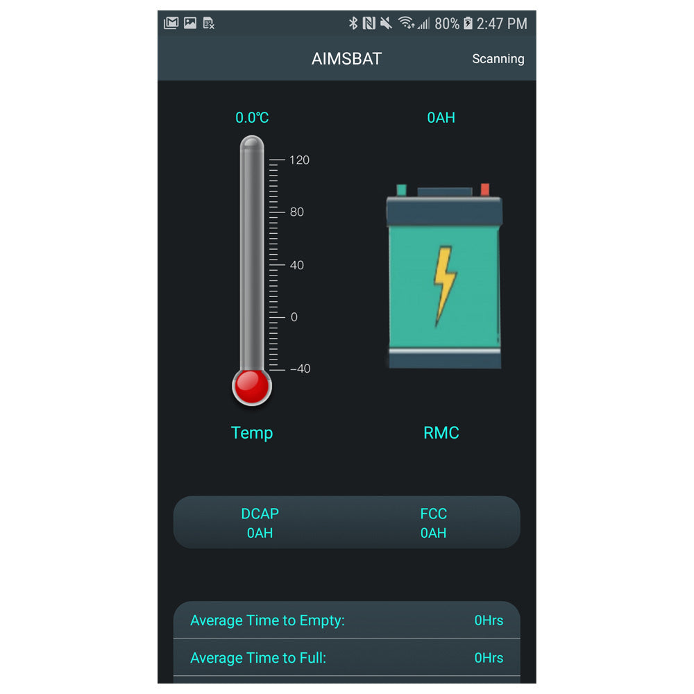 AIMS Power LiFePO4 Battery 12V 200Ah with Bluetooth Monitoring