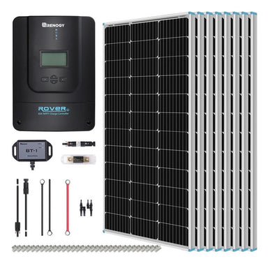 Renogy Premium Solar Kit | 800 Watt 12V/24V Monocrystalline Solar Premium Kit w/Rover 60A Charger Controller