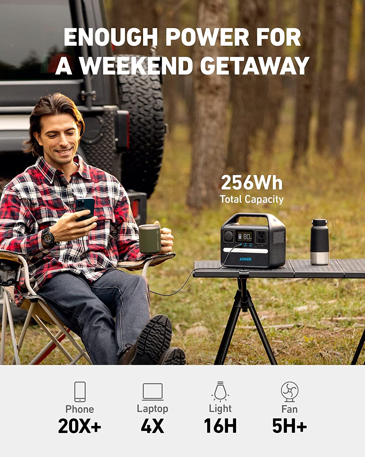 The Anker Solar Generator 521 Has Enough Power For A Weekend Getaway