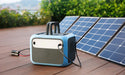 BLUETTI AC50S Charged By A Solar Panel