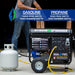 DuroMax XP10000EH Dual Fuel Portable Generator - Uses Gasoline & Propane