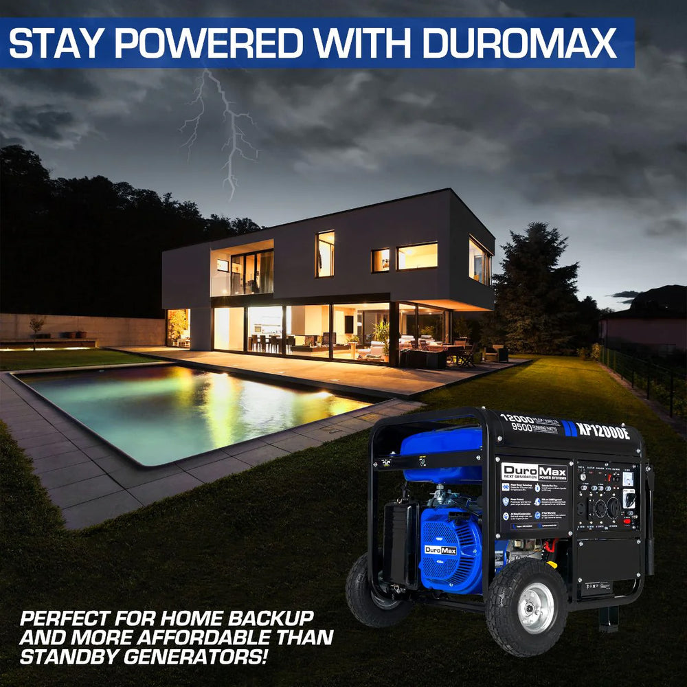 DuroMax XP12000E Gasoline Portable Generator Is Perfect For Home Backup And More Affordable Than Standby Generators