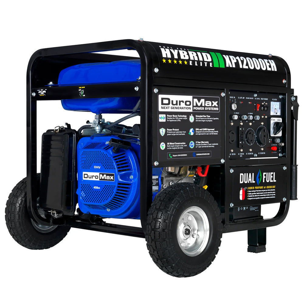 DuroMax XP12000EH Dual Fuel Portable Generator