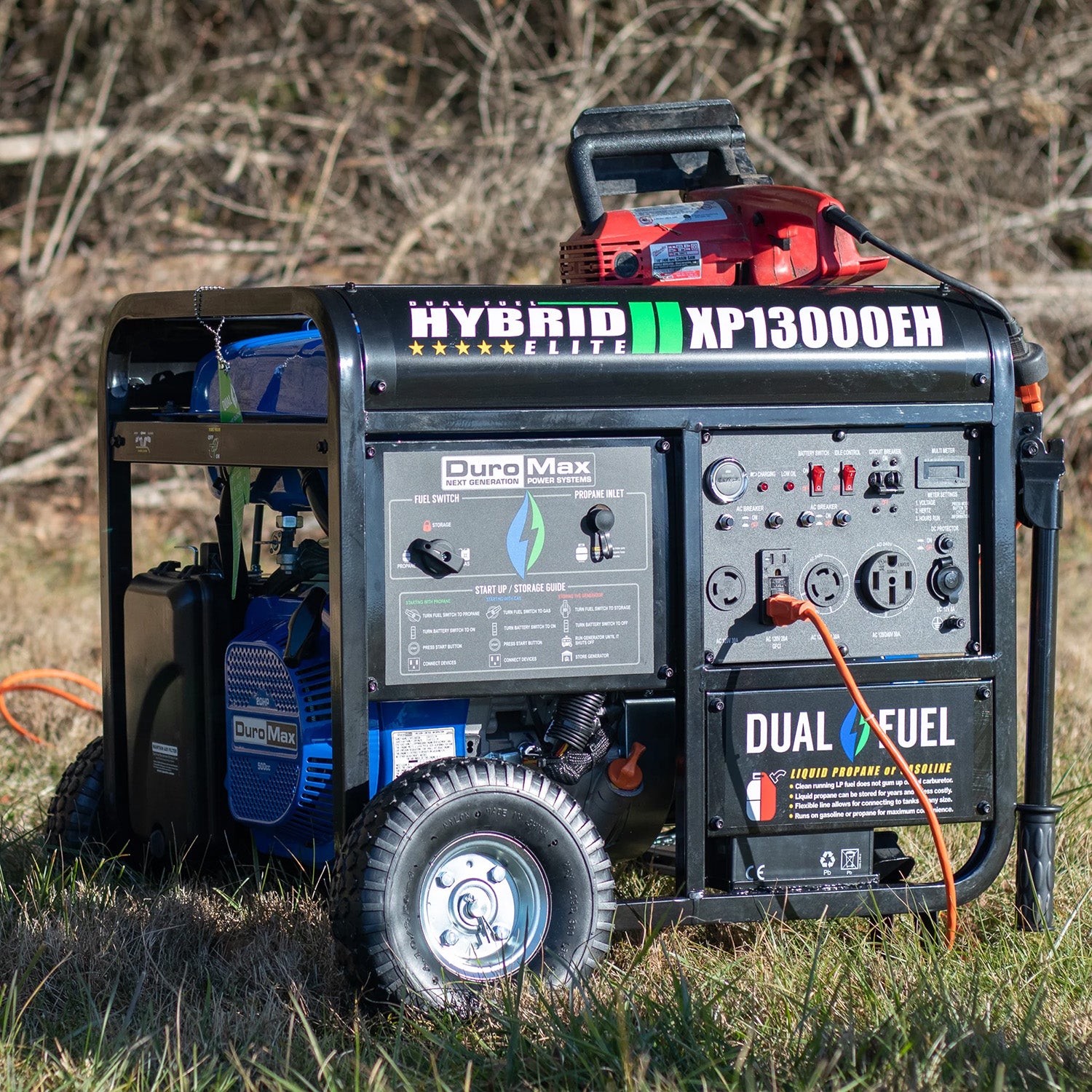 DuroMax XP13000EH Dual Fuel Portable Generator