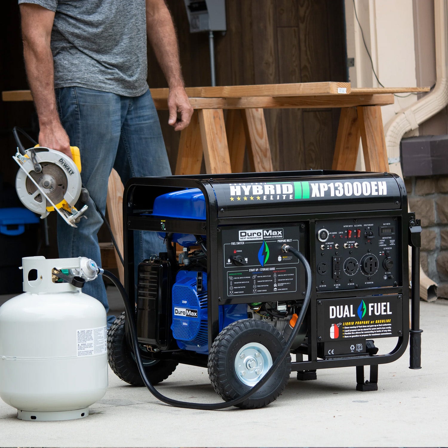 DuroMax XP13000EH Dual Fuel Portable Generator
