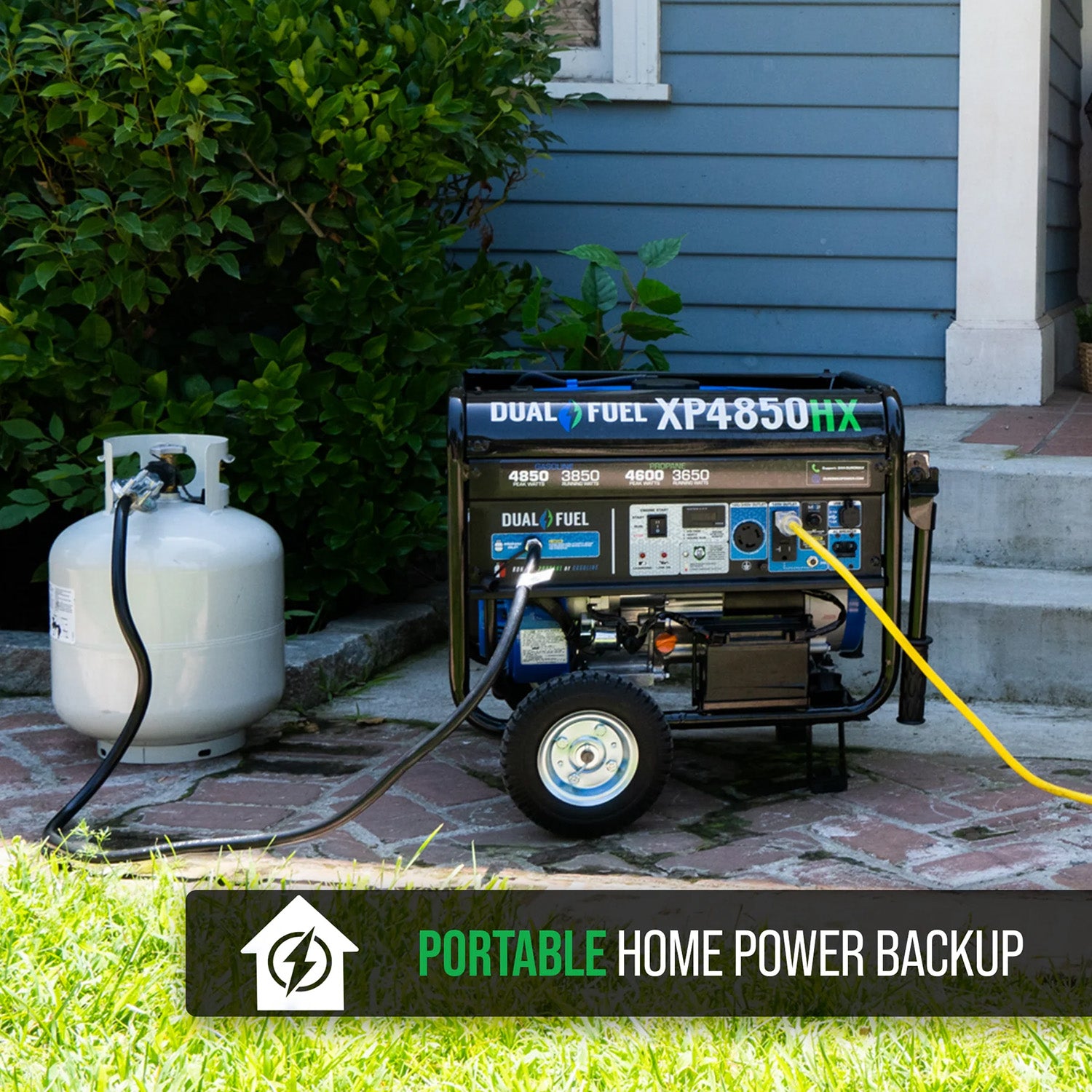 DuroMax XP4850HX Dual Fuel 3850W/4850W Portable HX Generator | CO Alert | EPA & CARB Approved