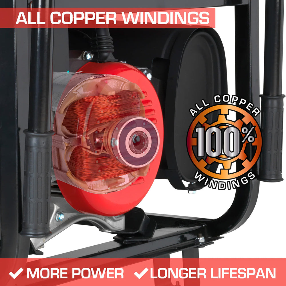 DuroStar DS10000EH Dual Fuel Portable Generator Has All Copper Windings