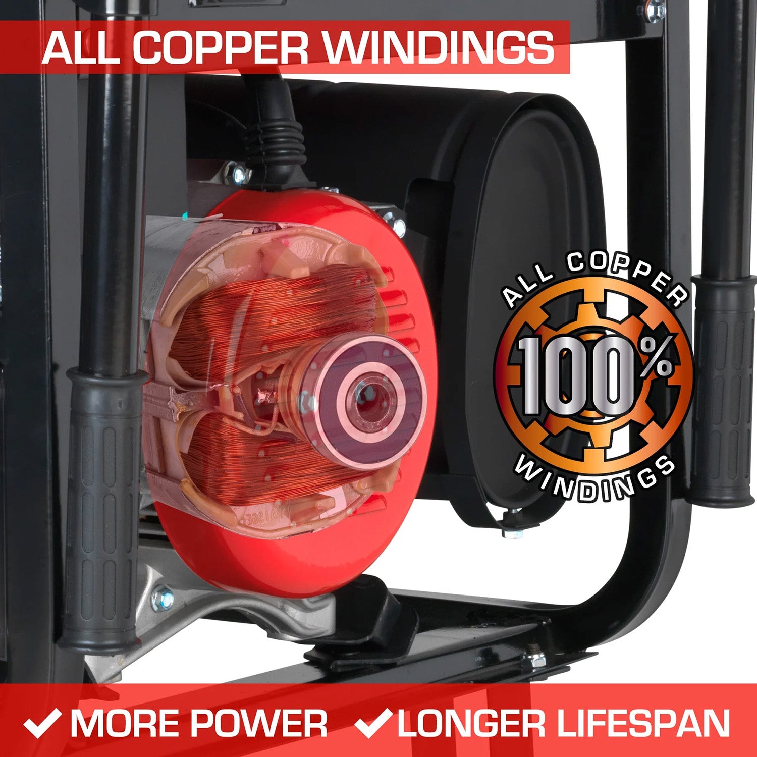 DuroStar DS4850EH Watt Dual Fuel Portable Generator All Copper Windings