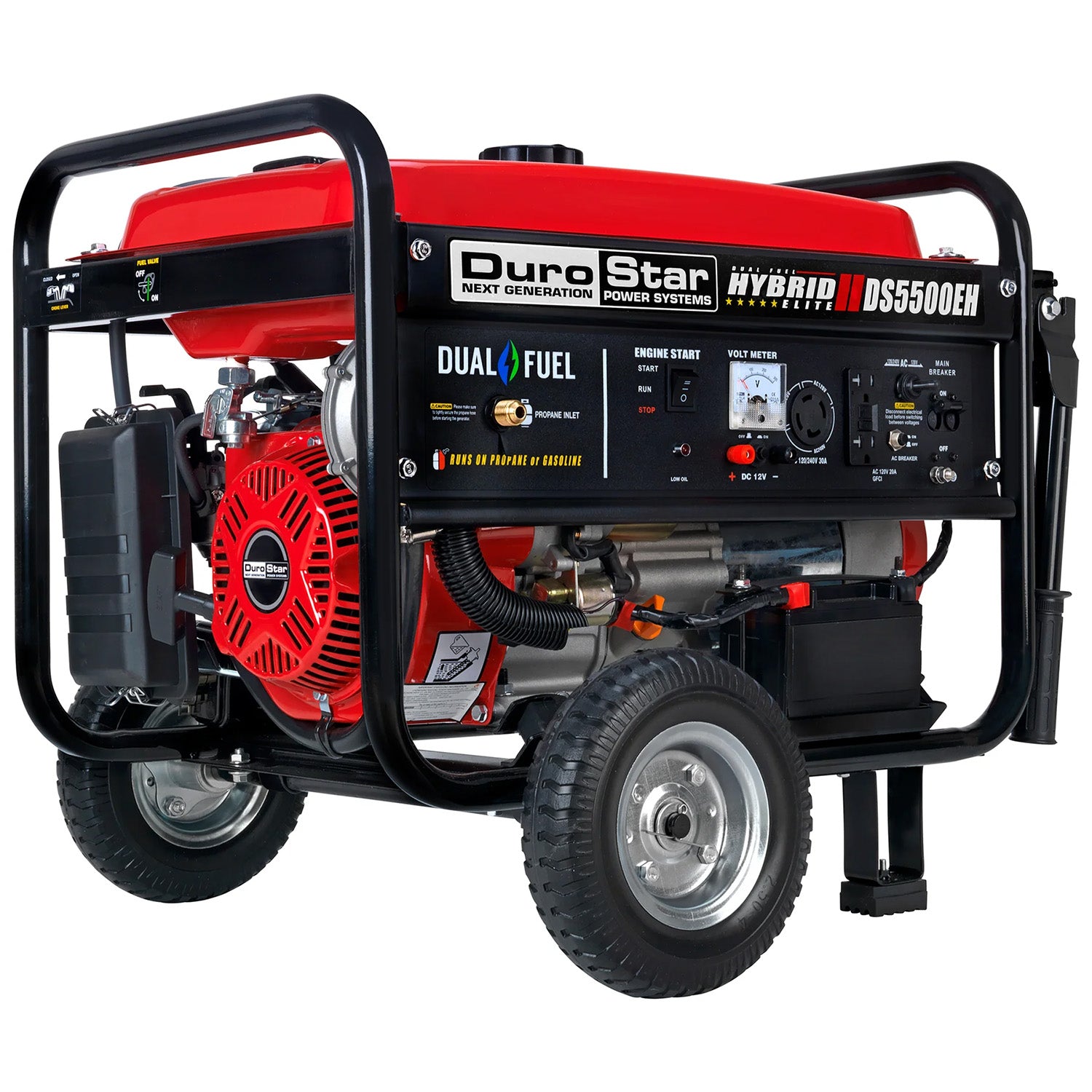 DuroStar DS5500EH Dual Fuel Portable Generator