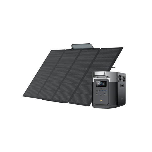 EcoFlow DELTA Max 2000 + 400 Watt Portable Solar Panel x 1