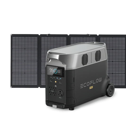 EcoFlow DELTA Pro + 220 Watt Bifacial Portable Solar Panel