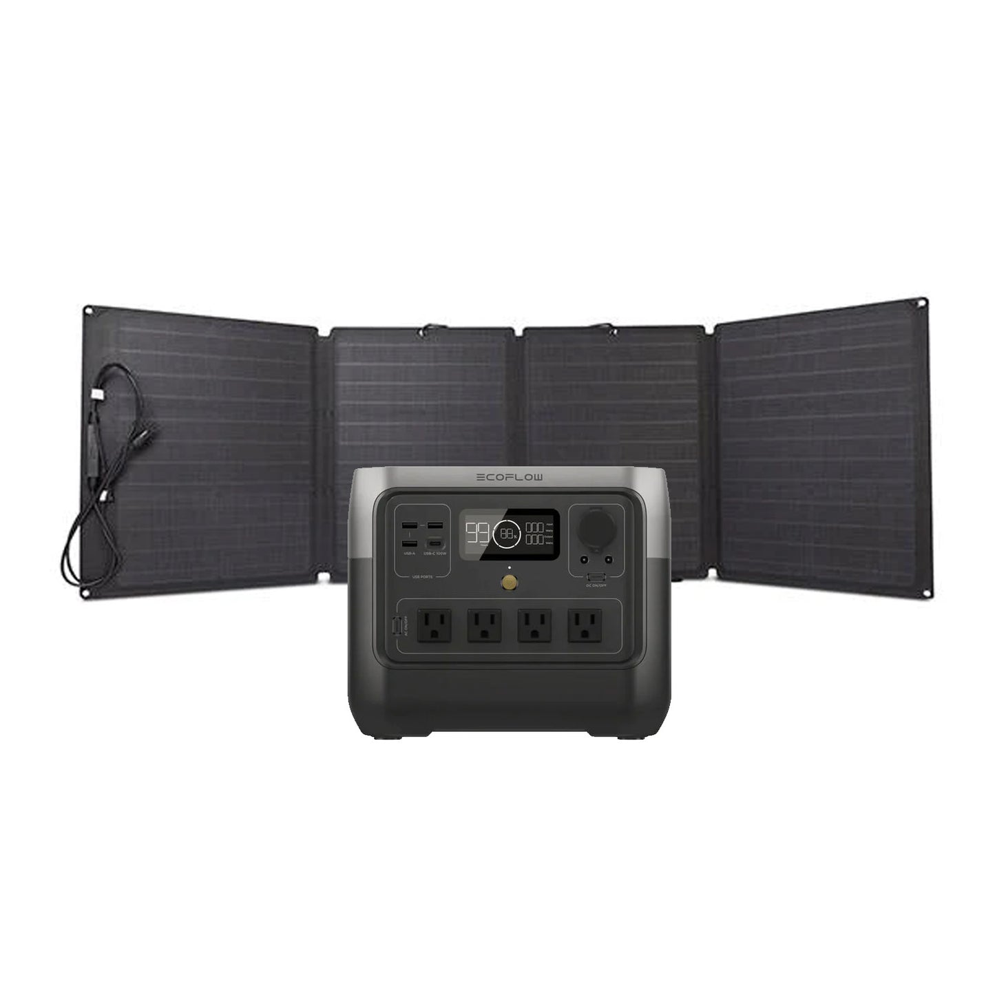 EcoFlow RIVER 2 Pro + 110 Watt Portable Solar Panel