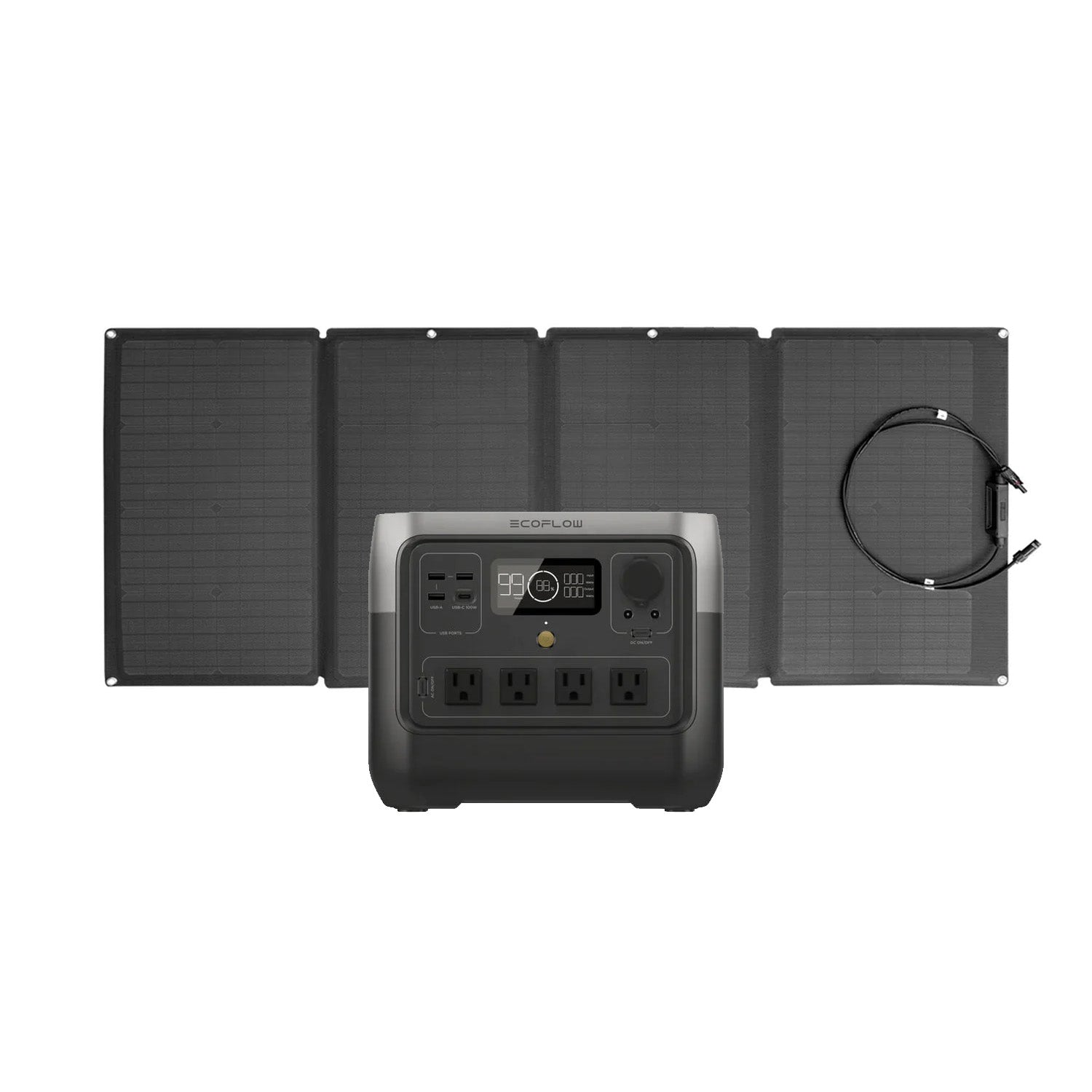 EcoFlow RIVER 2 Pro + 160 Watt Portable Solar Panel