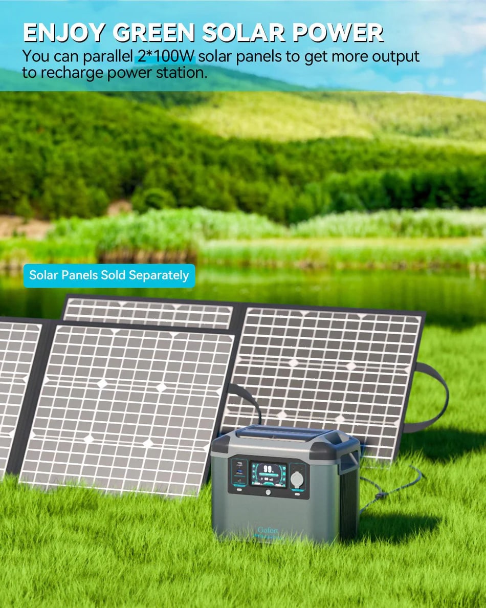 Parallel 2 100W Solar Panels To Recharge Your P15