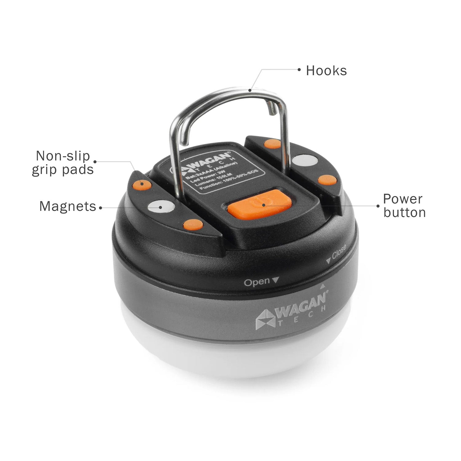 Wagan Brite-Nite Dome Lantern Features