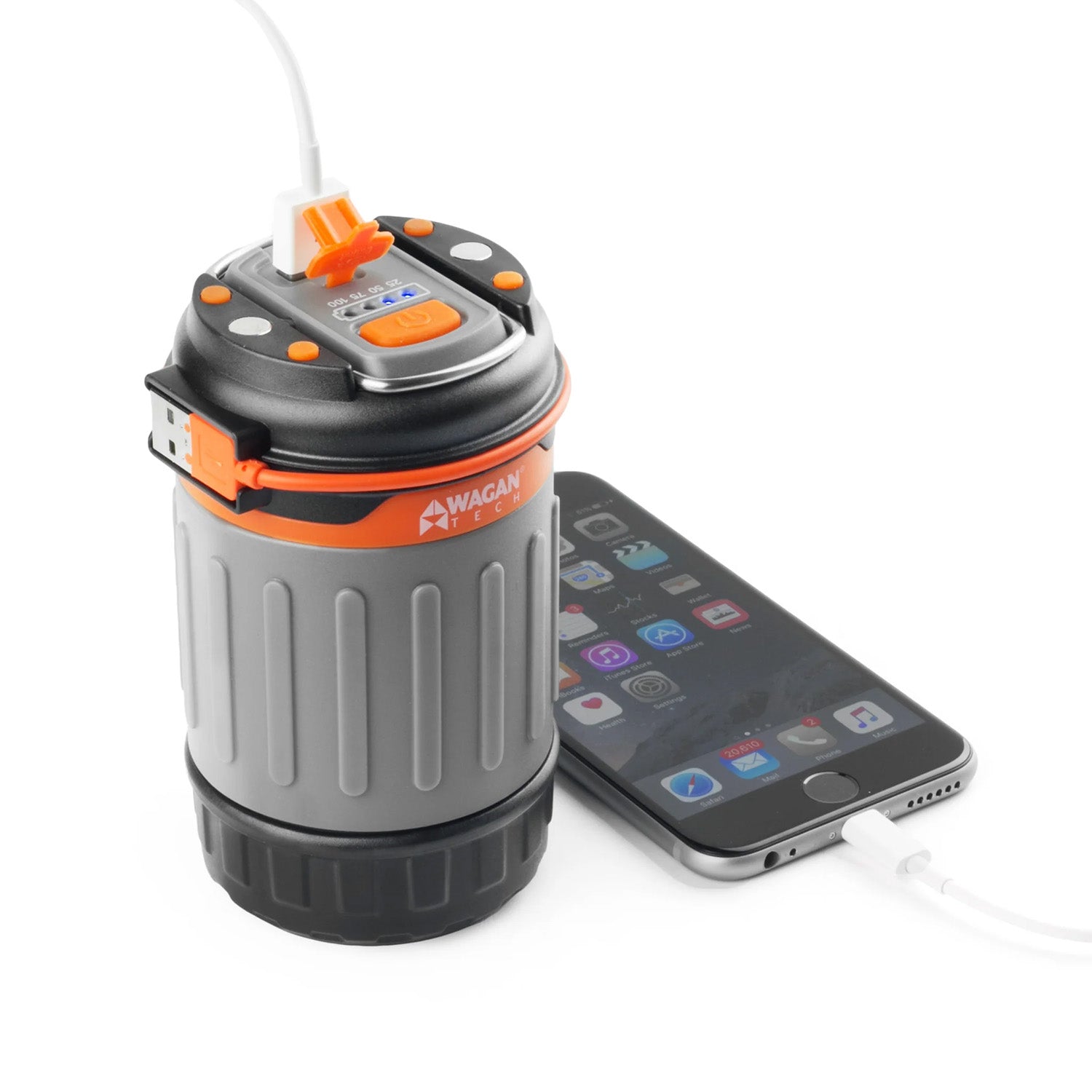Wagan Brite-Nite Pop-Up USB Lantern Charging iPhone