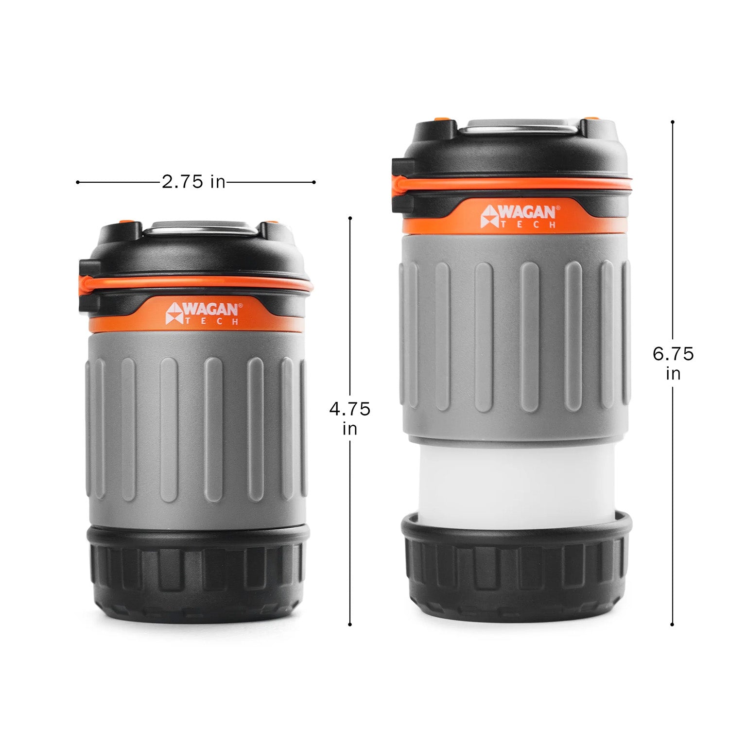 Wagan Brite-Nite Pop-Up USB Lantern Dimensions